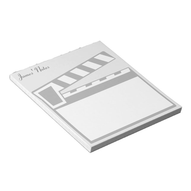 Movie Slate Clapperboard Editor Notizblock (angewinkelt)