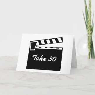 Movie Slate Clapperboard Geburtstagskarte Karte