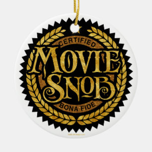 Movie Snob - lustiger Filmliebhaber Keramik Ornament