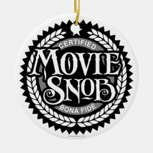 Movie Snob - lustiger Filmliebhaber Keramik Ornament