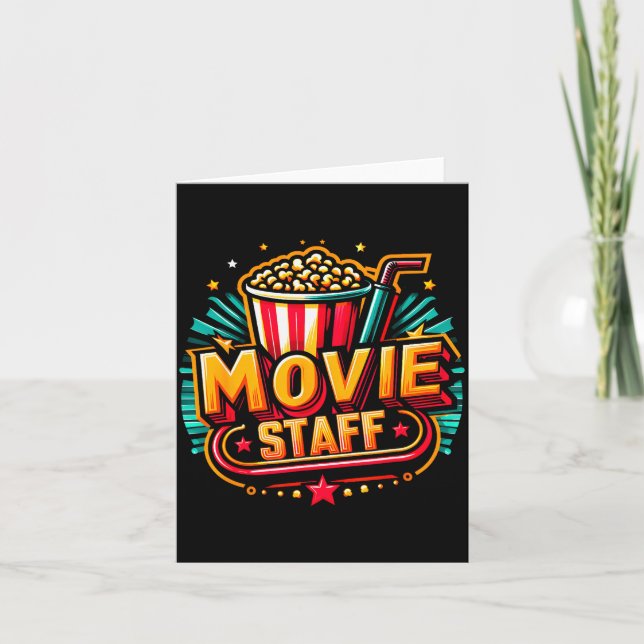 Movie Staff Party Night Behind The Scene Awesomene Karte (Vorderseite)
