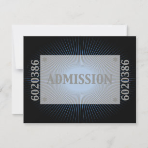 Movie Star Bar Mitzvah Reply UAWG Black Navy Blue RSVP Karte