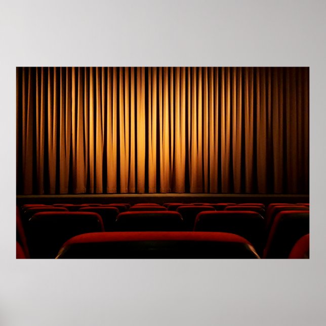 Movie theater curtain theatre movie poster