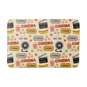 Movie Theater Fun Muster Badematte