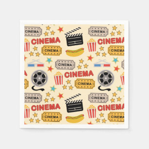 Movie Theater Fun Muster Serviette