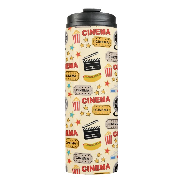 Movie Theater Fun Muster Thermosbecher (Vorderseite)