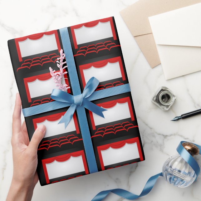 Movie Theater gekacheltes Party Packung Geschenkpapier (Schenken)