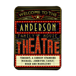 Movie Theater Marquee Zuhause Cinema | INDIVIDUELL Magnet