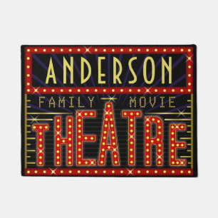 Movie Theater Marquee Zuhause Cinema  Individuelle Fußmatte
