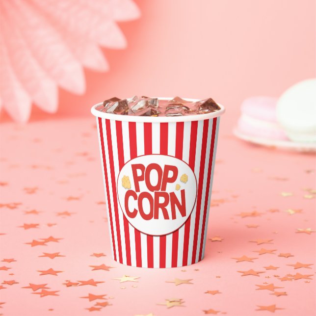 Movie Theater Popcorn Bucket Movies Party Pappbecher (Insitu)