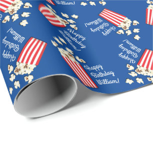 Movie Theater Popcorn Geburtstagsparty Geschenkpapier