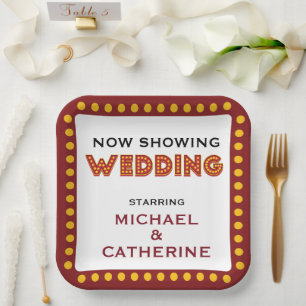 Movie Theme Wedding Marquee Sign Pappteller
