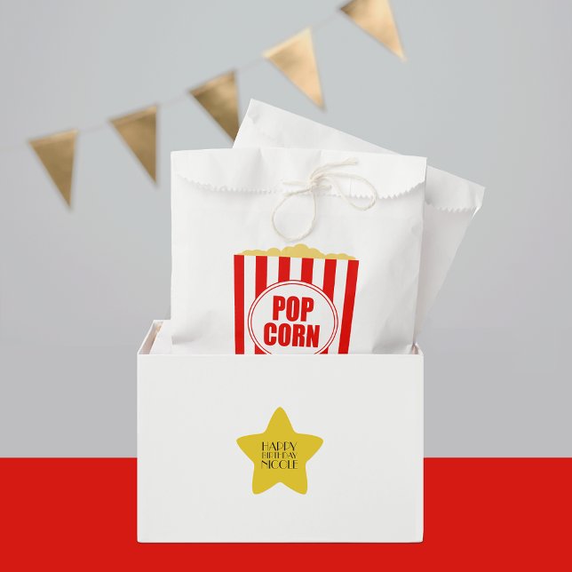 Movie Themed Popcorn Design Geschenktütchen (Von Creator hochgeladen)
