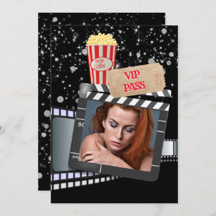 Movie VIP Foto elegante Hollywood Themenparty Einladung