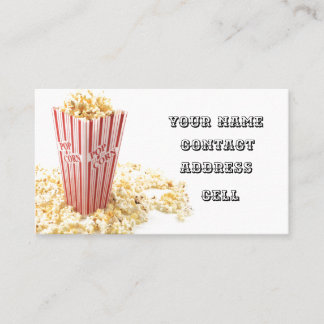 MOVIEZEIT POPCORN SNACK VISITENKARTE