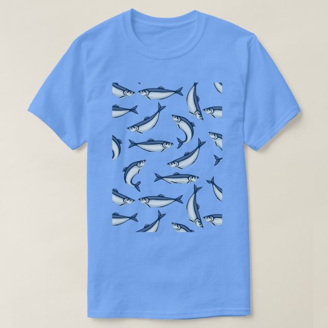 Movimento Le Sardine Anti-Salvini Anti-Lega Peace T-Shirt (Design vorne)