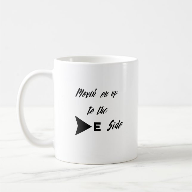 Movin' Auf die Ostseite Kaffeetasse (Links)