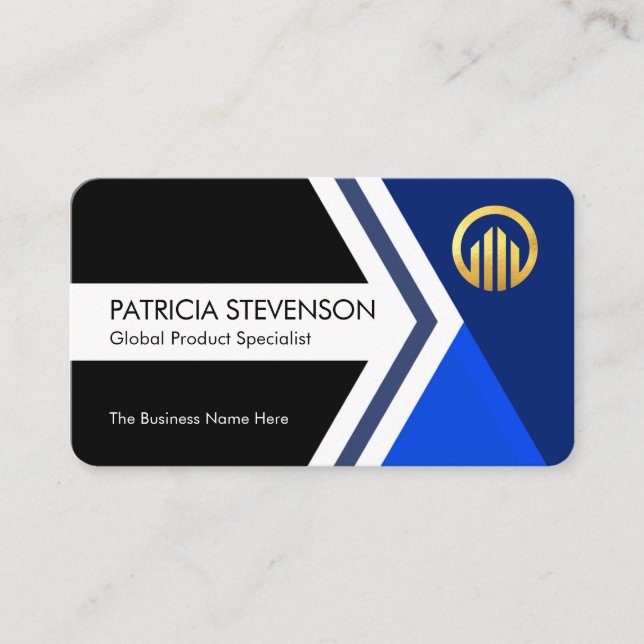 Moving Forward Arrowhead To Success Visitenkarte (Vorderseite)