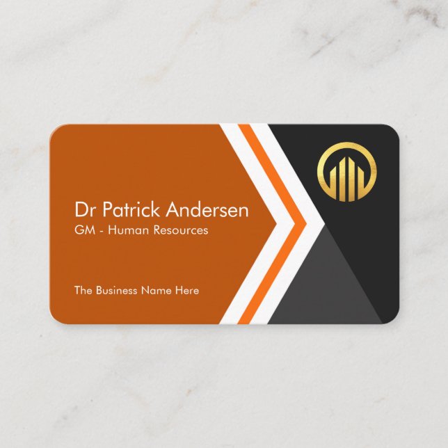 Moving Forward Arrows To Success Founder Visitenkarte (Vorderseite)