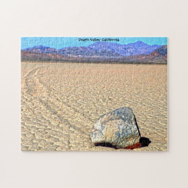 Moving Stones Death Valley Kalifornien. Jigsaw Puz Puzzle (Horizontal)
