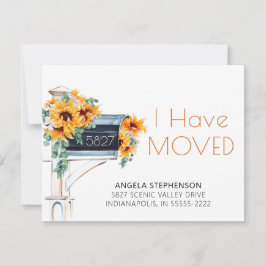 Moving Sunflowers Eucalyptus Mailbox Wassercolor