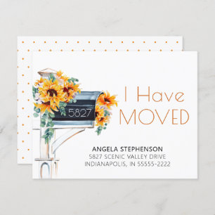 Moving Sunflowers Eucalyptus Mailbox Wassercolor