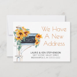 Moving Sunflowers Eucalyptus Mailbox Wassercolor