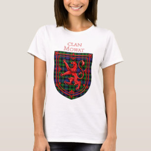 Mowat Tartan Scottish Kariert Lion Rampant T-Shirt