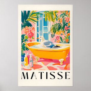 Möwe in der Badewanne, Lustige Badezimmer-Wandkuns Poster