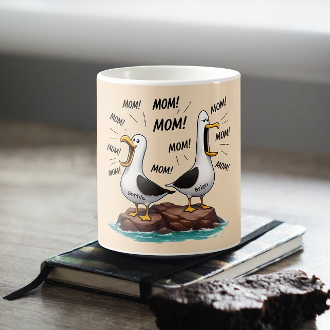 Möwe Mama Lustig Personalisiert Kaffeetasse (Von Creator hochgeladen)
