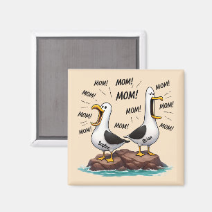 Möwe Mama Lustig Personalisiert Magnet