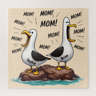 Möwe Mama Lustig Personalisiert Puzzle