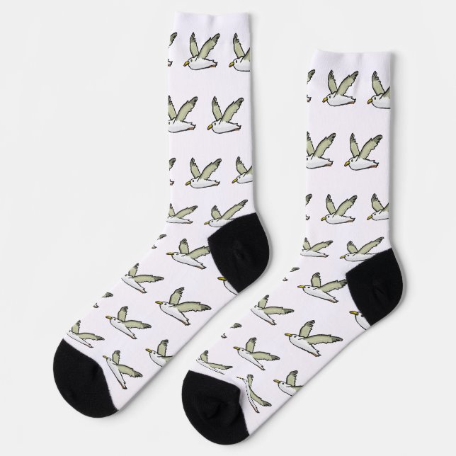 Möwe Socken (Linkes Detail)