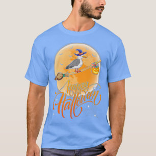 Möwe Vogel Fahrt Hexe Schuss Vintage Möwe Hallo T-Shirt