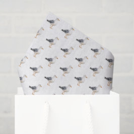 Möwe Vogel Strand Ozean Küste Weiß Aquarell Seidenpapier