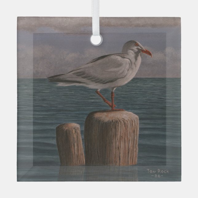Möwe von Tom Rock Ornament Aus Glas (Vorderseite)