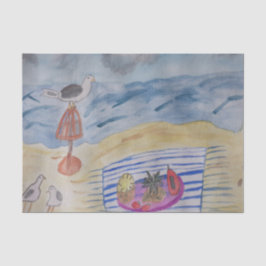 Möwen auf dem Strandtissue Paper Seidenpapier