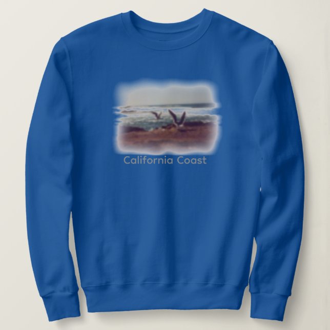 Möwen auf Kalifornien-Küste Sweatshirt (Design vorne)