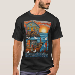 Möwen Fischer T-Shirt