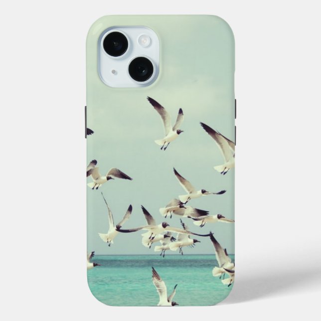 Möwen fliegen über die kühle See Case-Mate iPhone Hülle (Rückseite)
