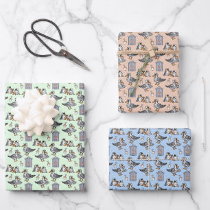 Möwen in der Strandhütte Geschenkpapier Set