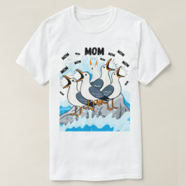 Möwen-Mama – Lustiges Küsten-Vogel-Liebhaber-Mama- T-Shirt