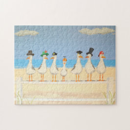 Möwen mit Hats Puzzle