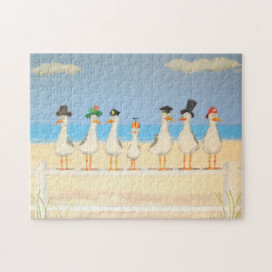 Möwen mit Hats Puzzle