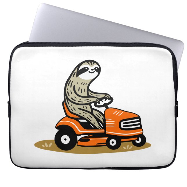 Mowing Sloth Laptopschutzhülle (Vorderseite)