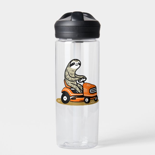 Mowing Sloth Trinkflasche (Vorderseite)