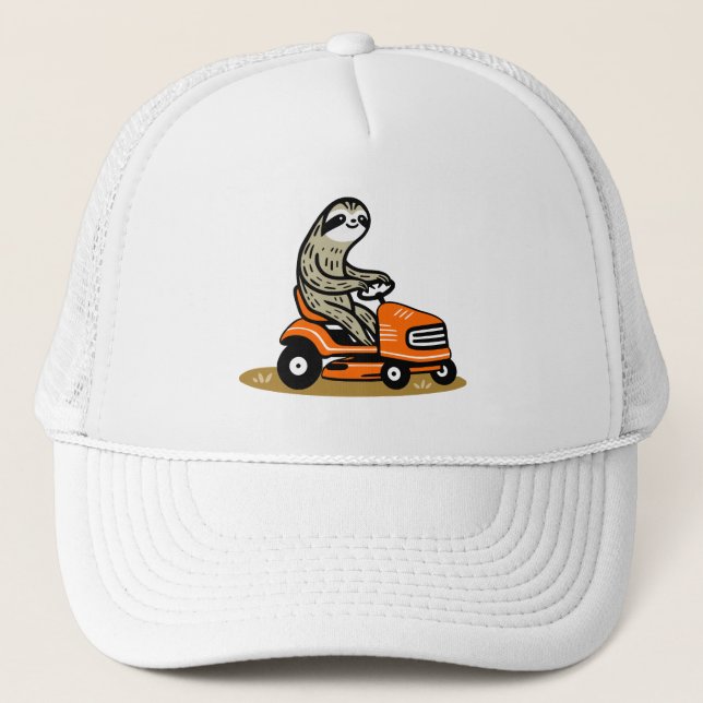 Mowing Sloth Truckerkappe (Vorderseite)