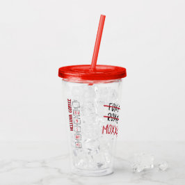 Mox's Misto - Akryllischer Tumbler Acryltrinkbecher