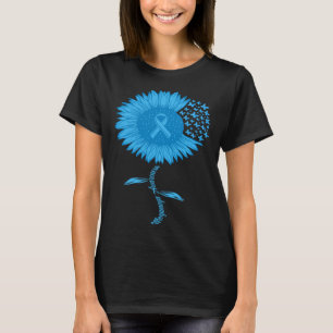 Moyamoya Disease Awareness Blue Ribbon butterfly S T-Shirt