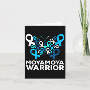 Moyamoya Disease Awareness Butterfly Support Ribbo Karte